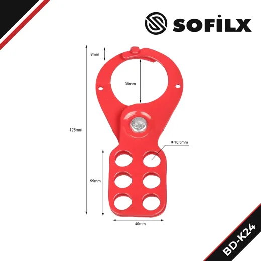 BD-K24 6 Delikli Çelik Kancalı Plastik Gövdeli Çoklandırıcı – 38 mm