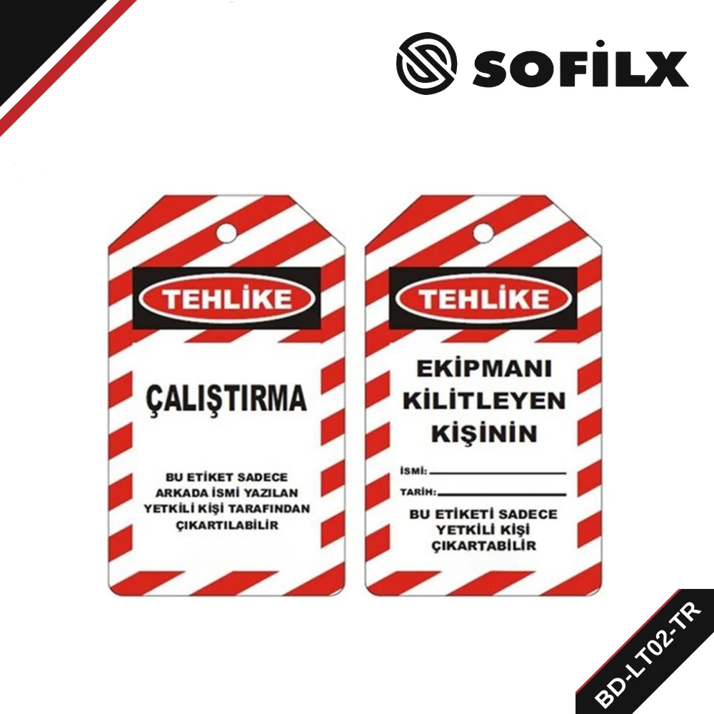 BD-LT02-TR Kilitleme Bilgi Etiketi