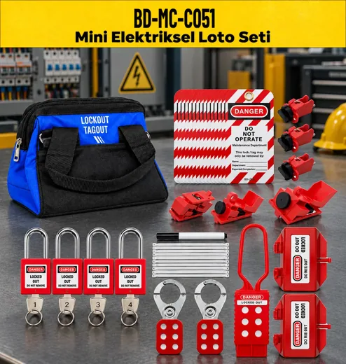 BD-MC-C051 Mini Elektriksel LOTO Seti