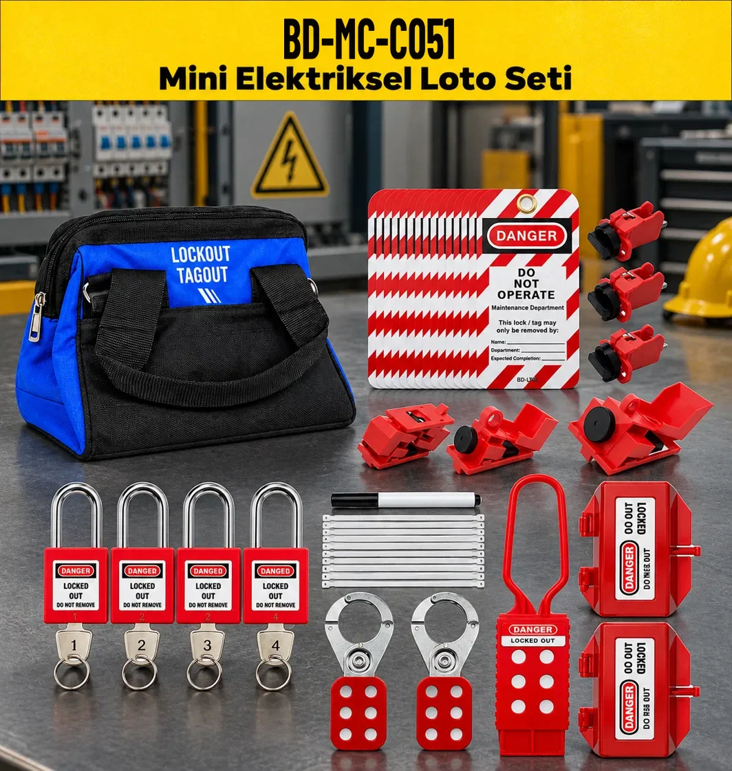 BD-MC-C051 Mini Elektriksel LOTO Seti