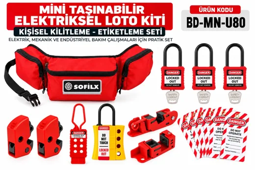 BD-MN-U80 Mini Taşınabilir Elektriksel LOTO Kiti