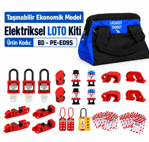 BD-PE-E09S Taşınabilir Ekonomik Model Elektriksel LOTO Kiti